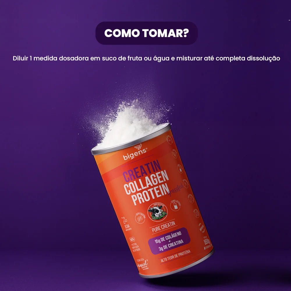 Grass Fed Creatin Collagen Protein | Pure Creatin 550g - Bigens