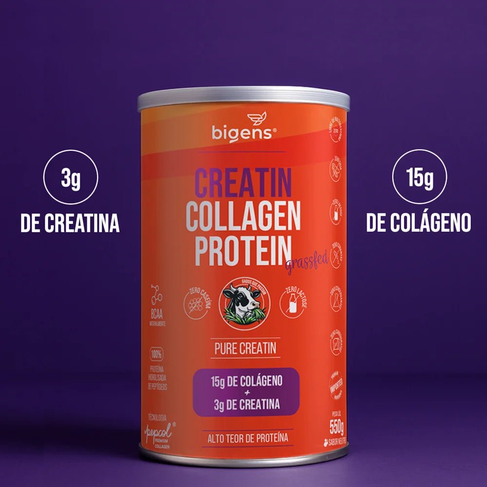 Grass Fed Creatin Collagen Protein | Pure Creatin 550g - Bigens