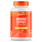 Immuno Support Multivitaminic | L - Lisina + Alho + Própolis 90 Cápsulas - Bigens