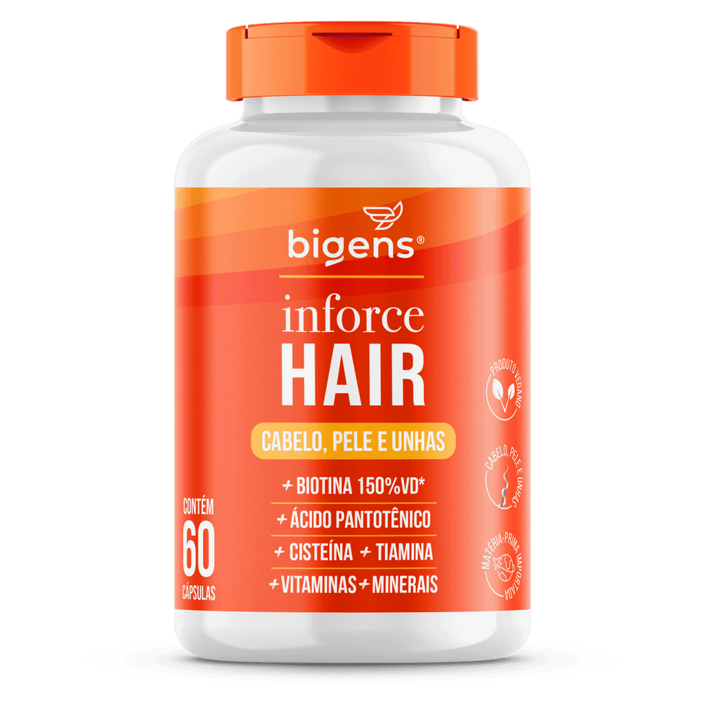 Inforce Hair® | Cabelo, pele e unhas 60 Cápsulas - Bigens