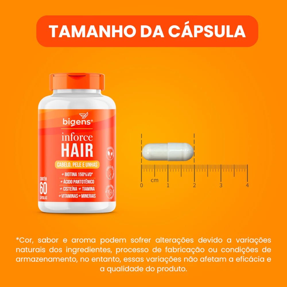 Inforce Hair® | Cabelo, pele e unhas 60 Cápsulas - Bigens