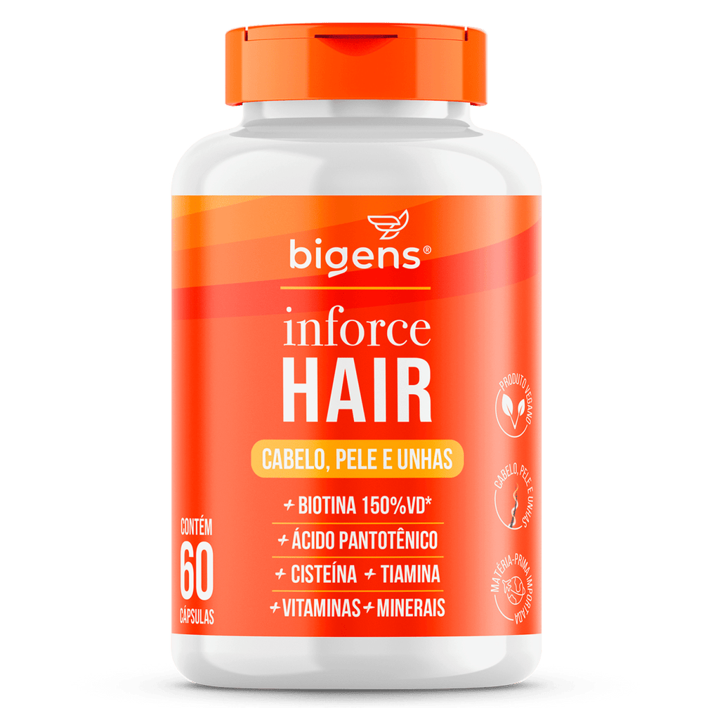 Inforce Hair® | Cabelo, pele e unhas 60 Cápsulas - Bigens