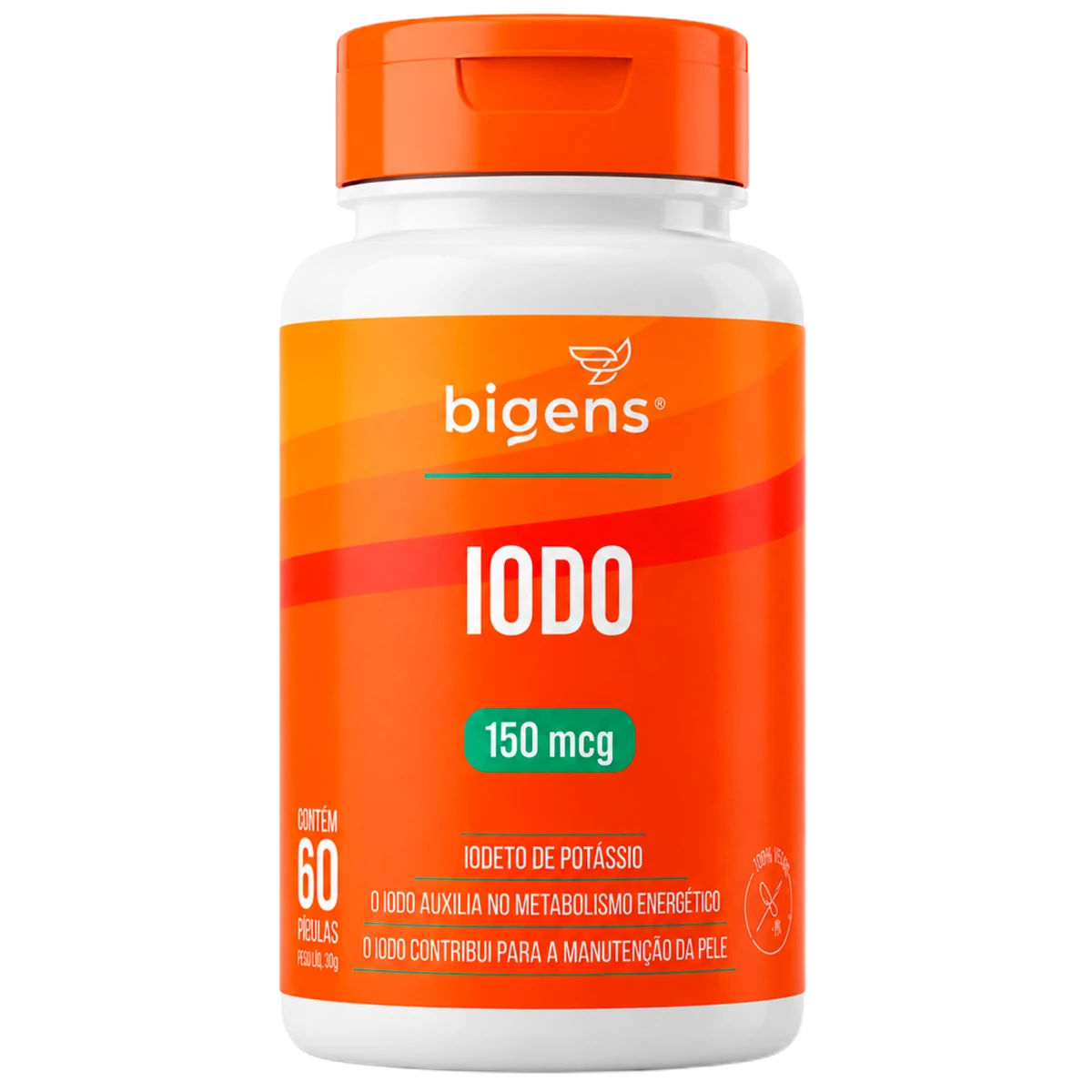 Iodo 150mg | 60 cápsulas - Minerais - Bigens