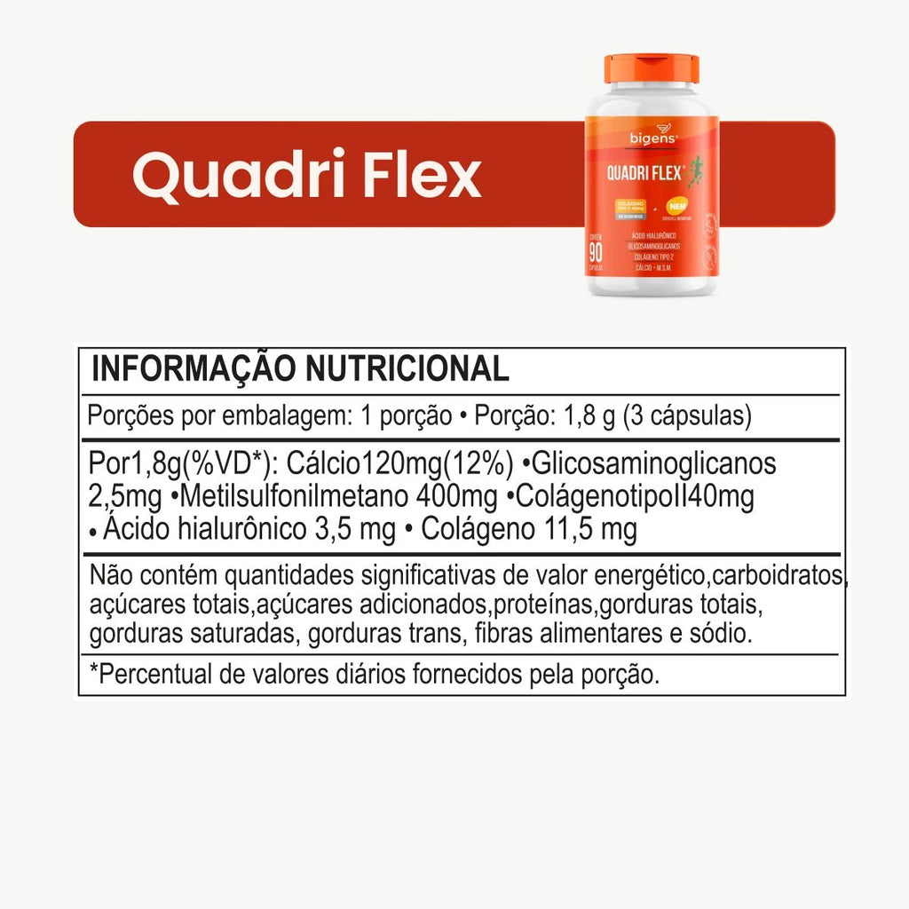 Kit Articulações Avançado: Quadri Flex, Magnésio e D3+K2 | Bigens - Bigens