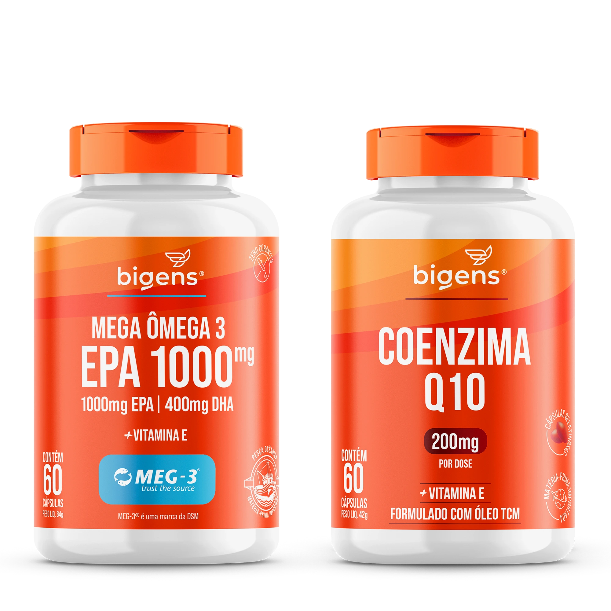Kit Cardio - Mega Ômega + Coenzima Q10