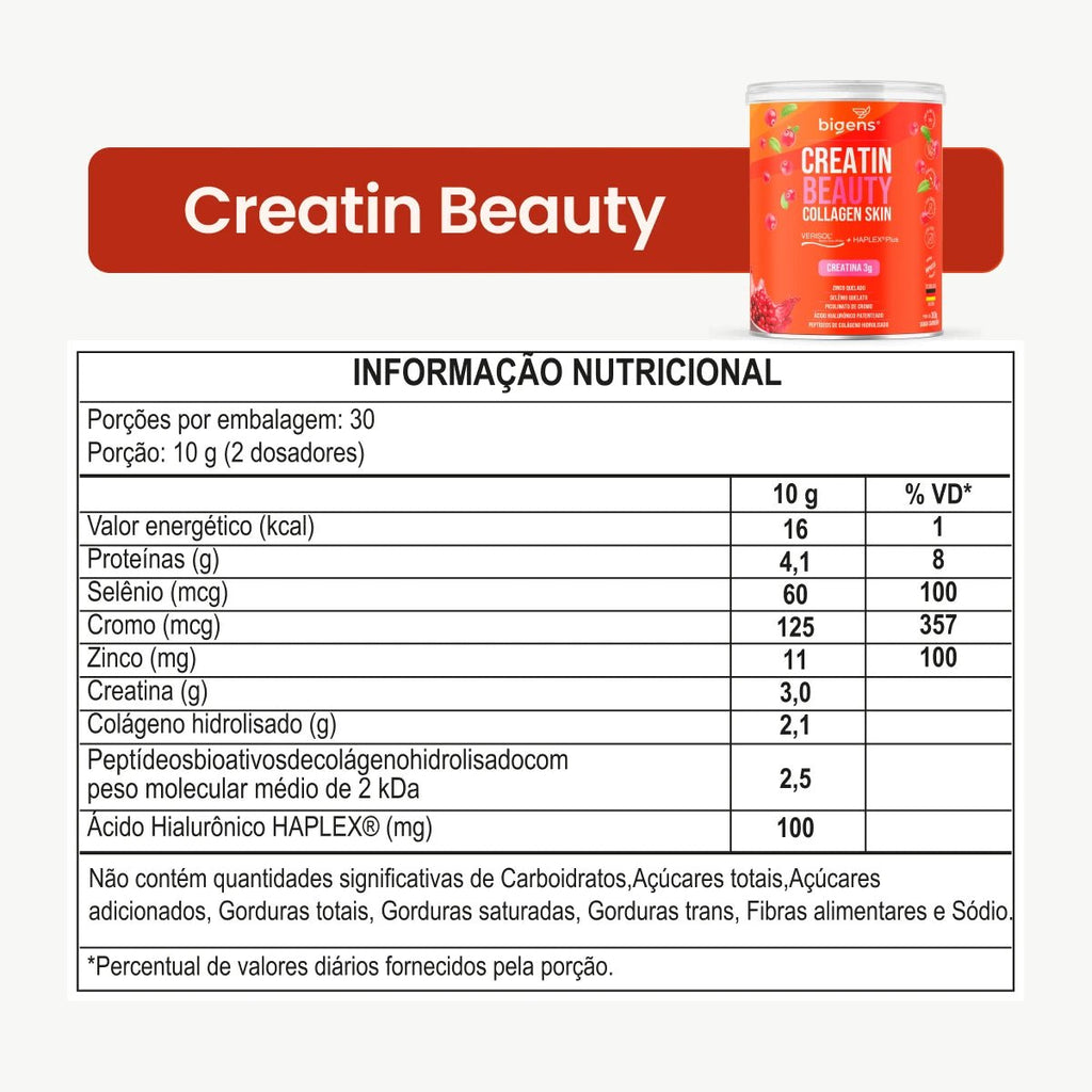 Kit Saúde da Mulher - Vitalidade e Beleza: Inforce Hair + Creatin Beauty + Up Cycle - Bigens