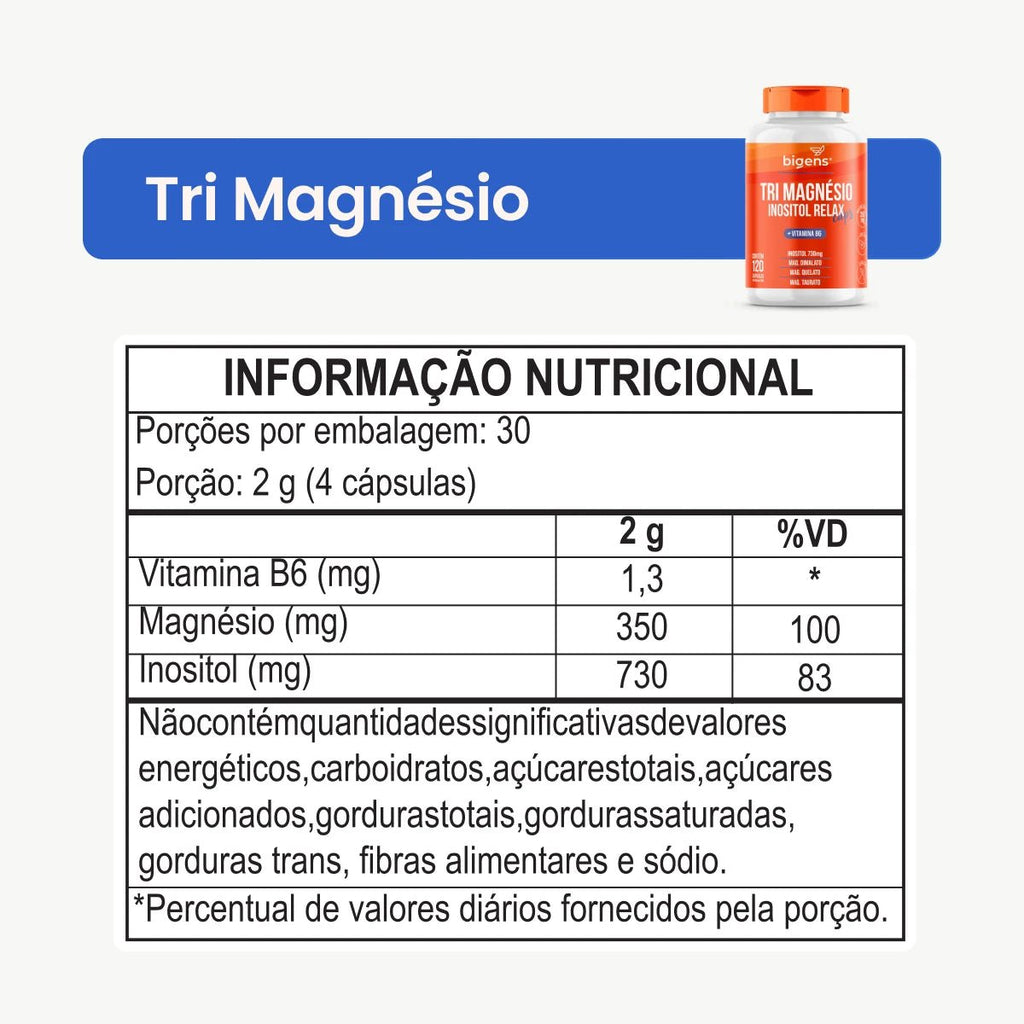 Kit Sono Profundo - Night Calm Melatonina Maracujá + Tri Magnésio Inositol relax - Bigens