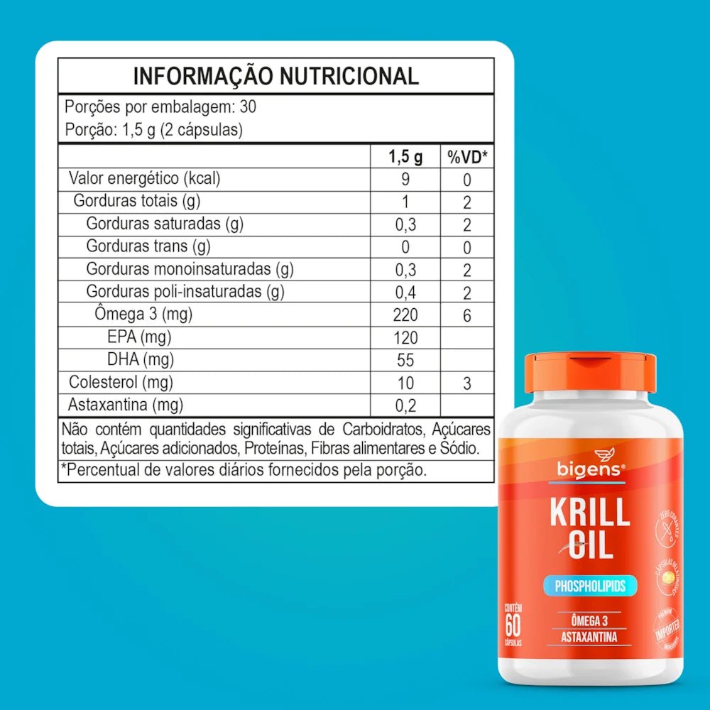 Krill Oil | Phospholipidis 60 Cápsulas - Bigens