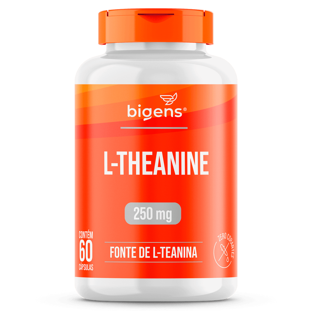 L - Theanine | Fonte de L - Teanina 250mg 60 Cápsulas - Bigens