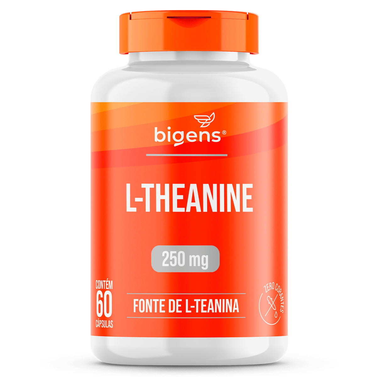 L - Theanine | Fonte de L - Teanina 250mg 60 Cápsulas - Bigens