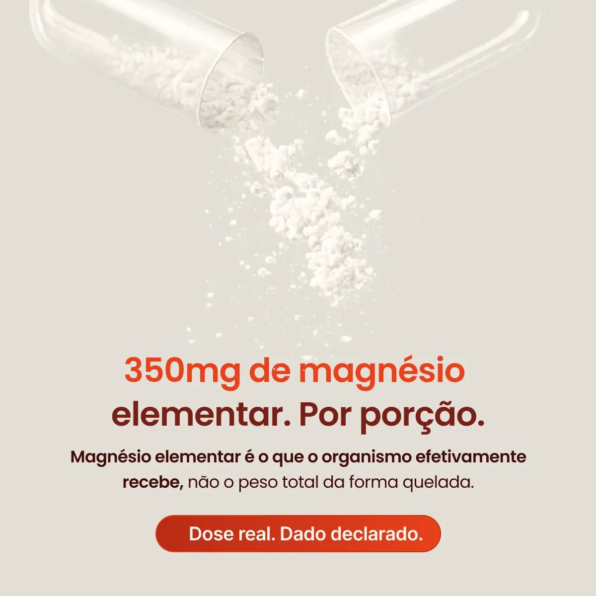 Magnésio Glicinato | 350mg de Magnésio Elementar 90 Cápsulas - Magnésio - Bigens
