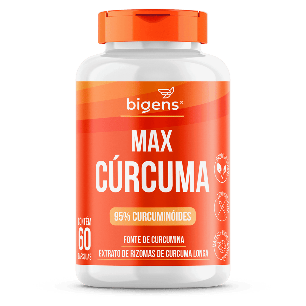 Max Cúrcuma | 130mg de Cúrcumina 60 Cápsulas - Bigens