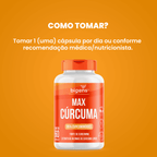 Max Cúrcuma | 130mg de Cúrcumina 60 Cápsulas - Bigens