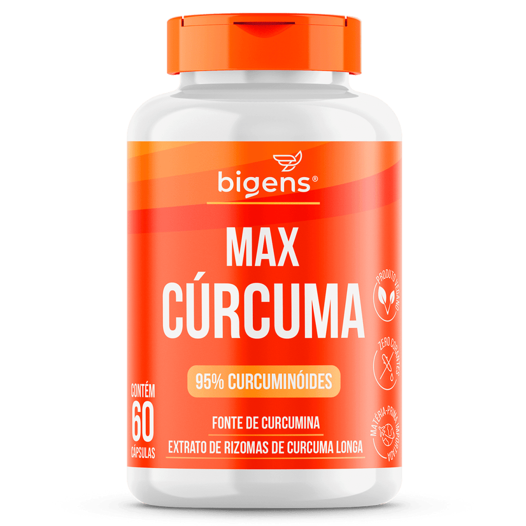 Max Cúrcuma | 130mg de Cúrcumina 60 Cápsulas - Bigens