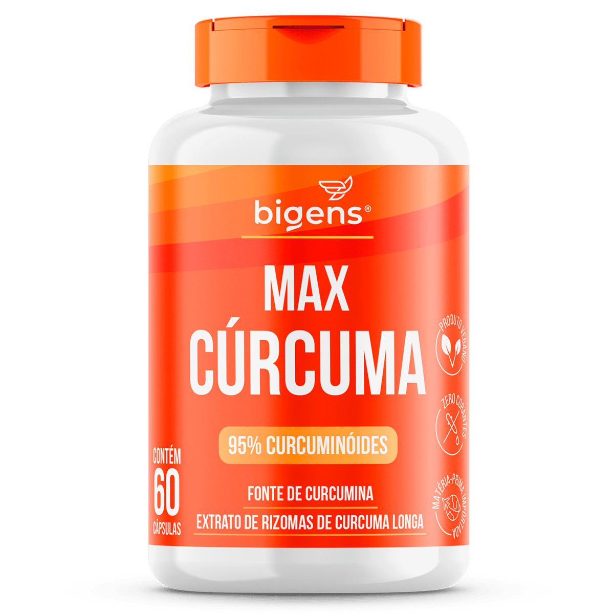 Max Cúrcuma | 130mg de Cúrcumina 60 Cápsulas - Bigens