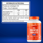 Max Magnésio Dimalato | 350mg de Magnésio Elementar 180 Cápsulas - Bigens