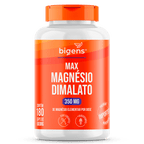 Max Magnésio Dimalato | 350mg de Magnésio Elementar 180 Cápsulas - Bigens