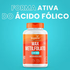 Max Metilfolato | L - Metilfolato de Cálcio 1000mcg 60 Cápsulas - Bigens