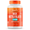 Max Metilfolato | L - Metilfolato de Cálcio 1000mcg 60 Cápsulas - Bigens