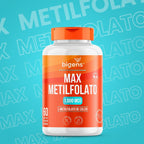Max Metilfolato | L - Metilfolato de Cálcio 1000mcg 60 Cápsulas - Bigens