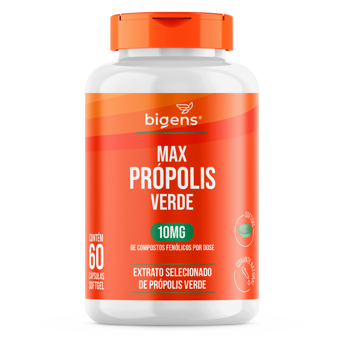 Max Própolis Verde | 10mg de Compostos Fenólicos 60 Cápsulas - Bigens