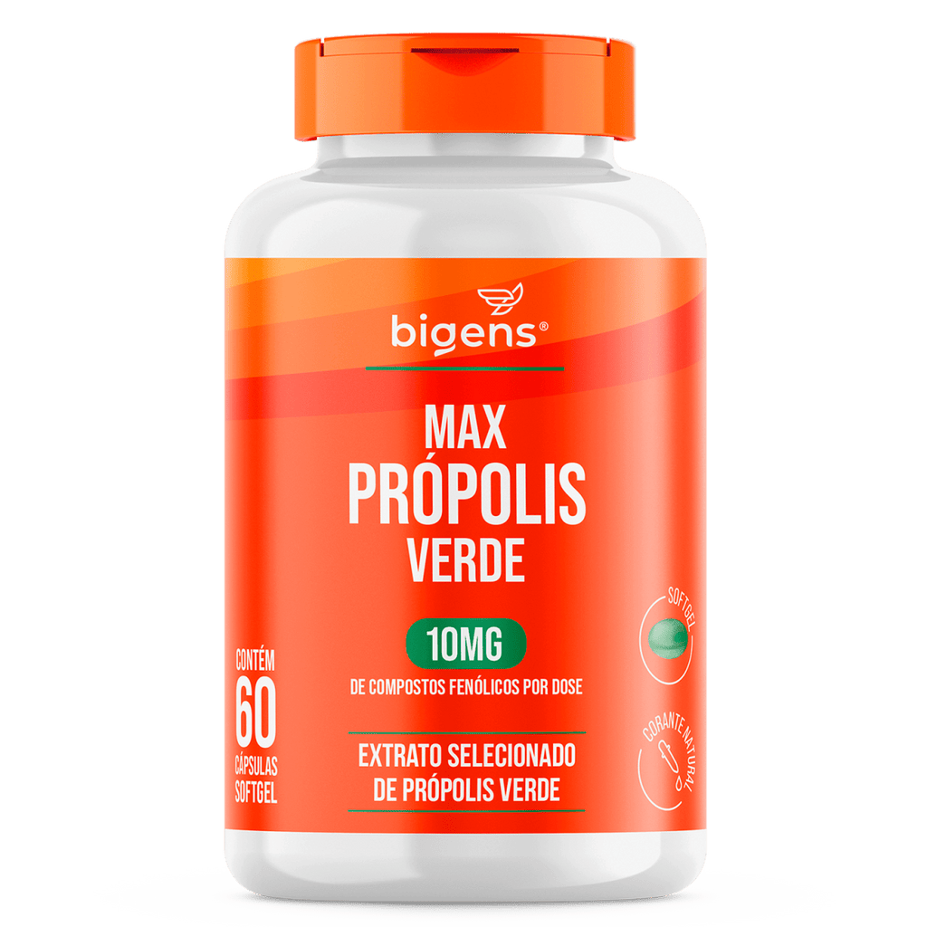 Max Própolis Verde | 10mg de Compostos Fenólicos 60 Cápsulas - Bigens