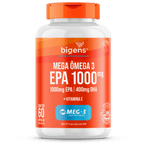 Mega Ômega 3 | EPA 1000mg DHA 400mg 60 Cápsulas - Bigens