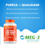 Mega Ômega 3 | EPA 1000mg DHA 400mg 60 Cápsulas - Bigens