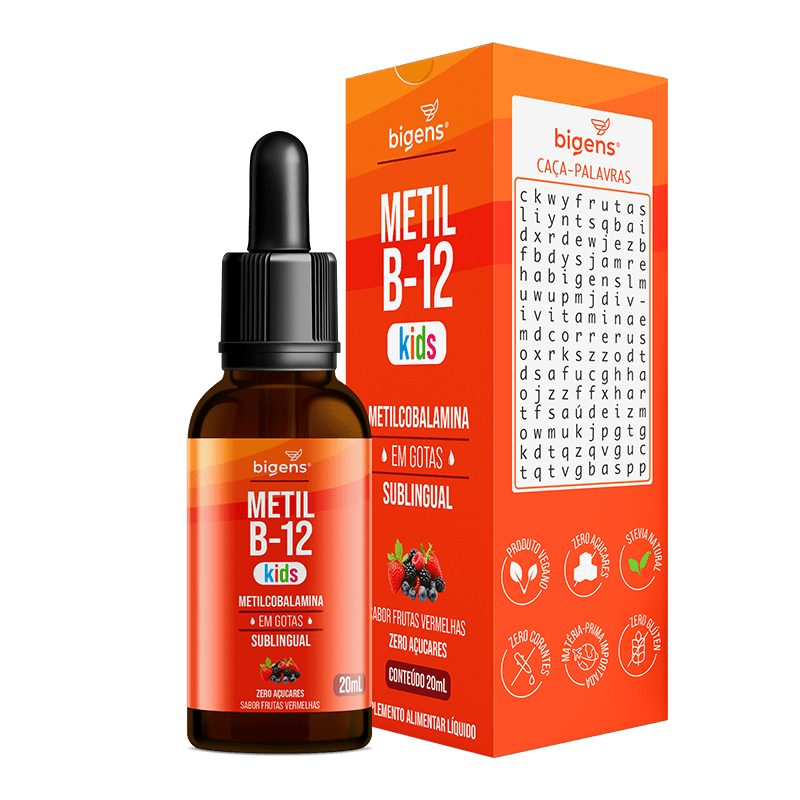 Metil B12 Kids | Sabor Frutas Vermelhas 20ml - Bigens