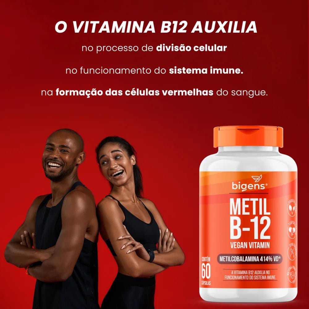 Metil B12 | Metilcobalamina 60 Cápsulas - Bigens