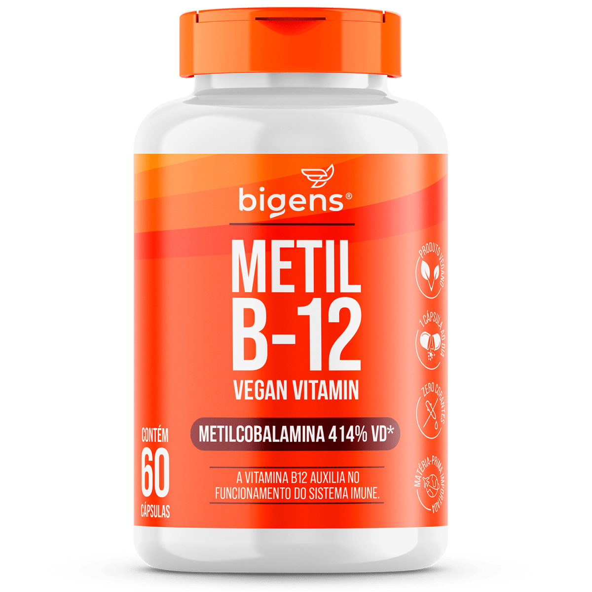 Metil B12 | Metilcobalamina 60 Cápsulas - Bigens