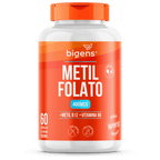 Metilfolato 400 mcg | Metil B12 + B6 60 Cápsulas - Bigens