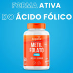 Metilfolato 400 mcg | Metil B12 + B6 60 Cápsulas - Bigens