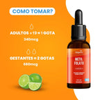 Metilfolato em Gotas | Sabor Limão 20ml - Bigens