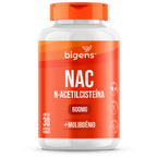 NAC N - Acetilcisteína | Molibdênio 30 Cápsulas - Bigens