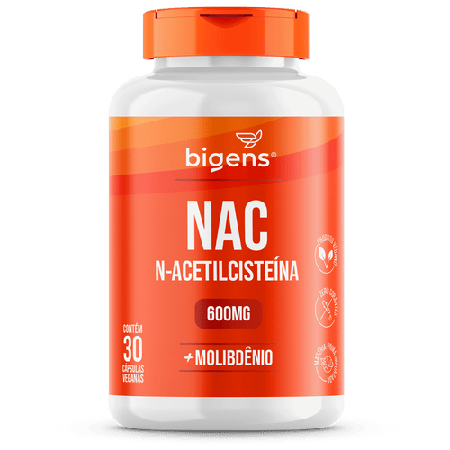 NAC N - Acetilcisteína | Molibdênio 30 Cápsulas - Bigens