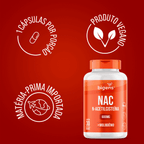 NAC N - Acetilcisteína | Molibdênio 30 Cápsulas - Bigens