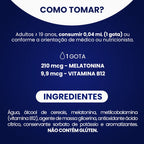 Night Calm B12 | Melatonina + Metil B12 30ml - Bigens