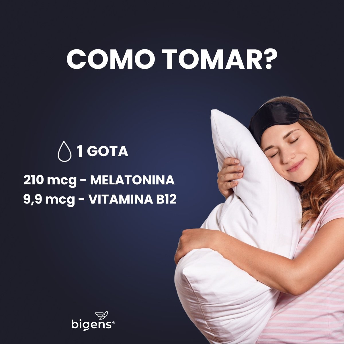 Night Calm B12 | Sabor Frutas Vermelhas Melatonina + Metil B12 30ml - Bigens
