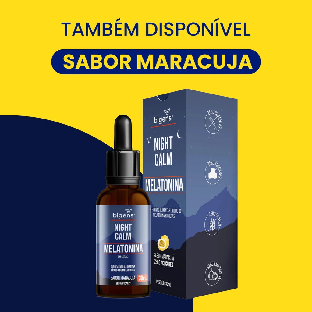 Night Calm Líquida Menta | Melatonina 30ml - Bigens