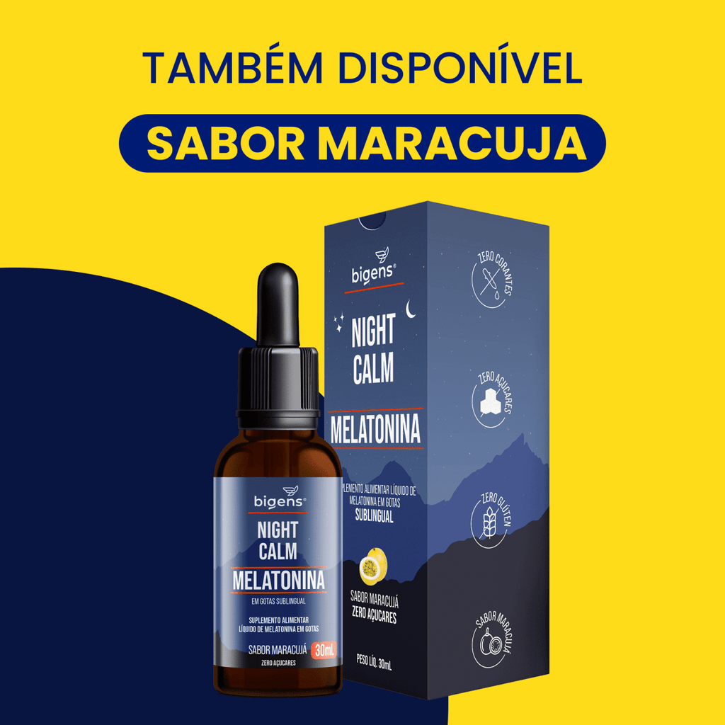 Night Calm Líquida Menta | Melatonina 30ml - Bigens
