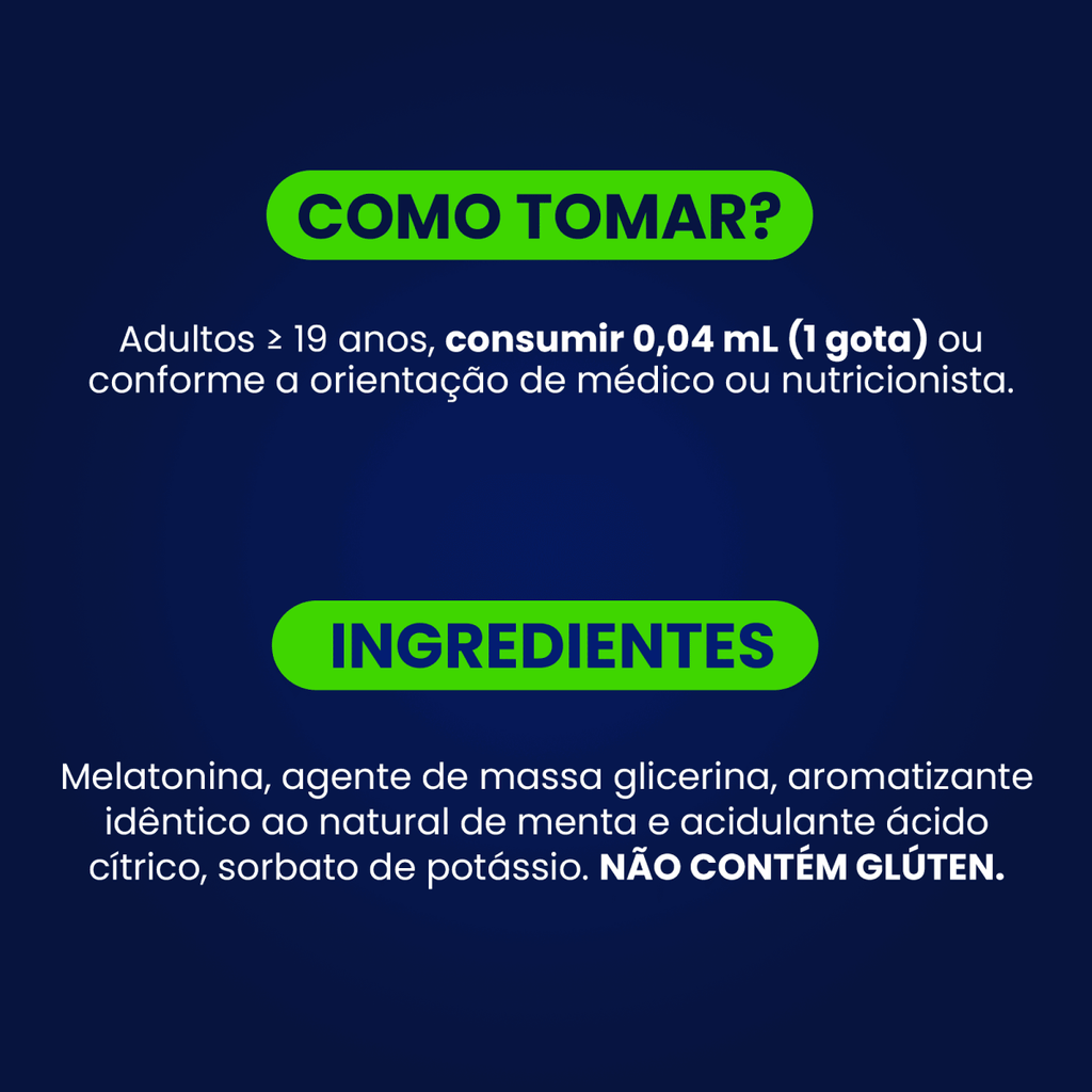 Night Calm Líquida Menta | Melatonina 30ml - Bigens