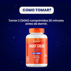 Night Calm Rest | Melatonina + Inositol + Magnésio + Glicina 60 Comprimidos - Bigens