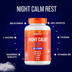 Night Calm Rest | Melatonina + Inositol + Magnésio + Glicina 60 Comprimidos - Bigens