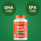 ÔMEGA 3 ALGAS 60 DHA 675MG | EPA 225MG 60 Cápsulas - Bigens
