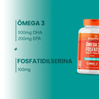 Ômega 3 Fosfato | Fosfatidilserina 100mg 60 Cápsulas - Bigens