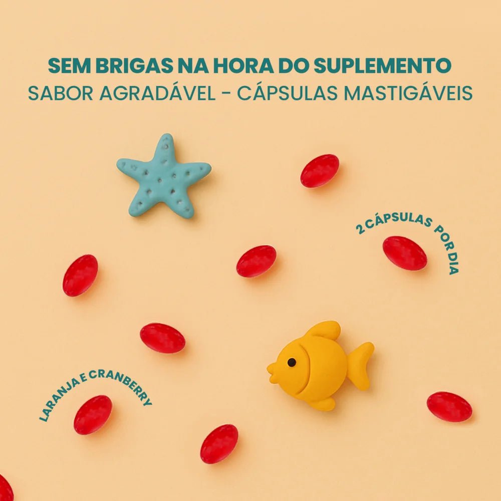 Ômega 3 Peixinho | Comestível Ômega 3 217mg 60 Cápsulas - Bigens