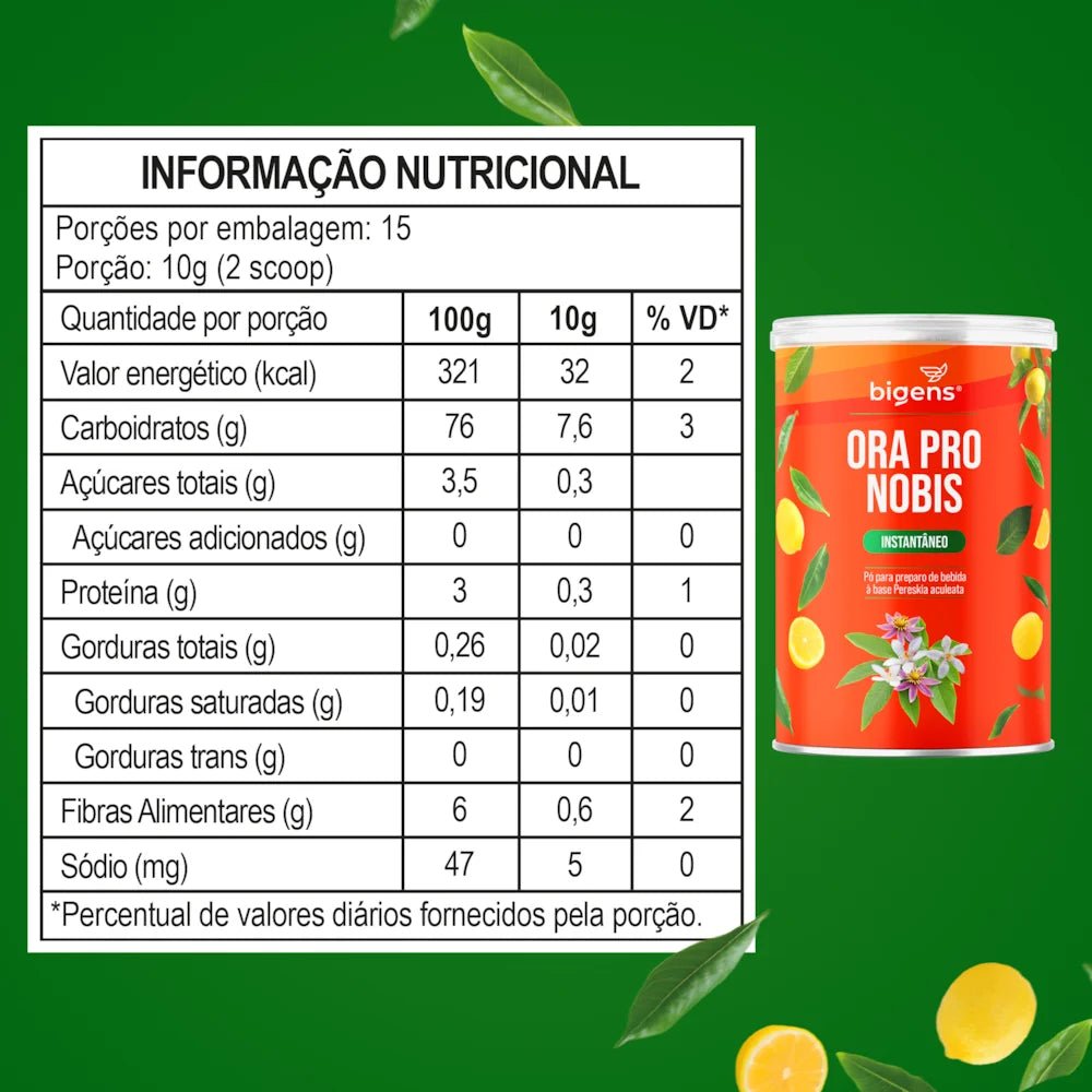 Ora Pro Nobis | Pereskia Aculeata 150g - Bigens