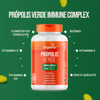 Própolis Verde Complex Zinco +Selenio +Vitamina D3 +Compostos Fenólicos 60 Cápsulas - Bigens