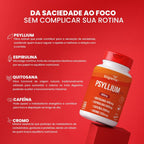 Psyllium Complex | 600mg Espirulina, Cafeína e Cromo 120 Cápsulas - Bigens